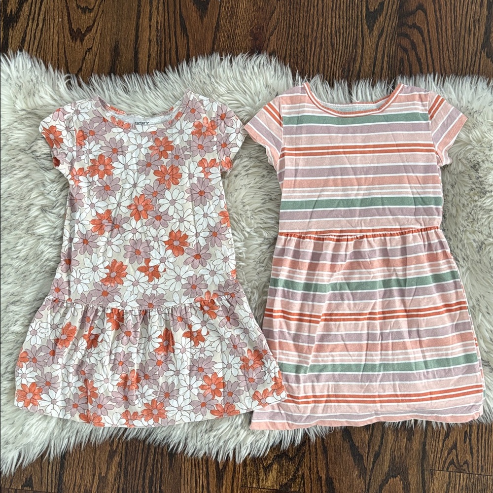 5T 3 Toddler Girl Carters Summer Dresses - Picture 3 of 6